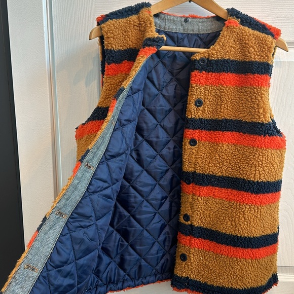 J Crew fleece vest reversible liner - Picture 2 of 7